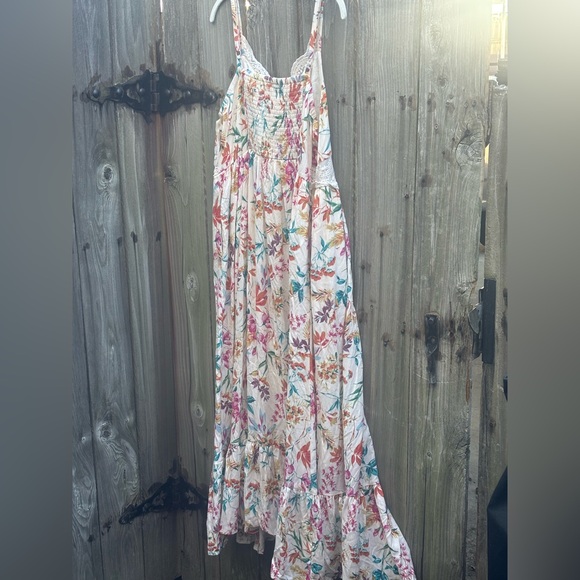 Torrid Floral Boho Gypsy Maxi Dress Lace Spring Summer Women’s Plus Sz 1X - Picture 7 of 8